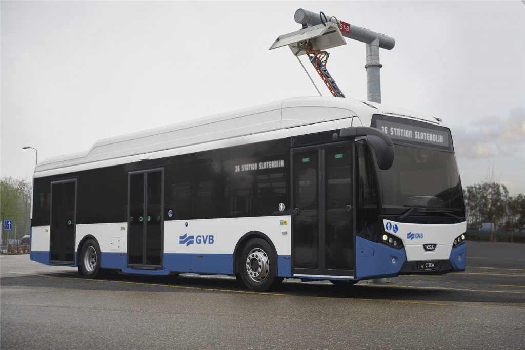 Impressie elektrische bus