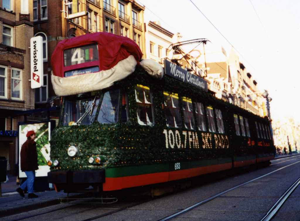 De eerste kersttram uit 1995
