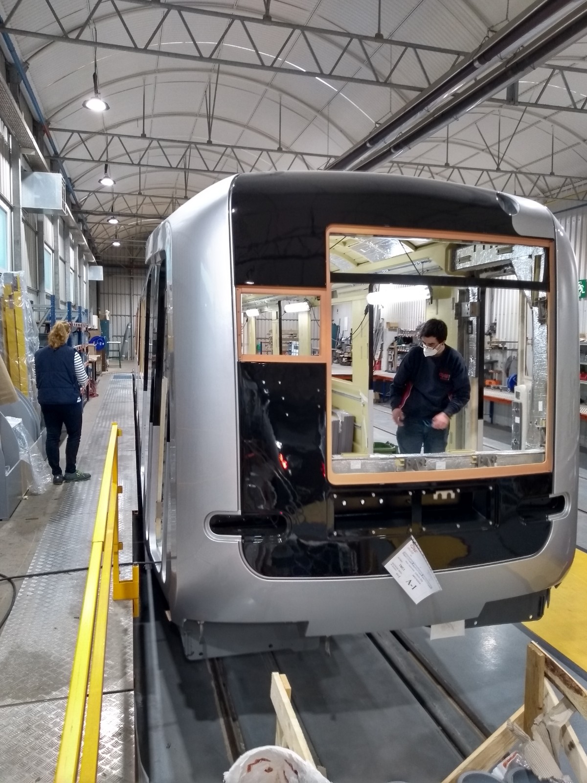 Bouw wagenbak nieuwe M7 metro